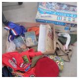 Box full of Boy Scout Things