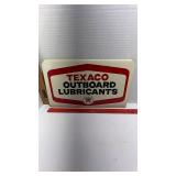 TEXACO Outboard Lubricants sign