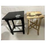 2- small Antique side tables