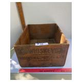 Vintage wooden whiskey box