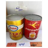 2- Vintage oil cans