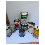 Vintage oil Can lot