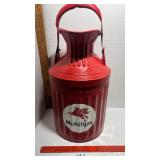 5-gallon Mobilgas oil can