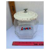 Original small Lance jar with metal lid