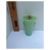 Vintage fire King vase original label