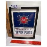 AC MARINE SPARK PLUG SIGN