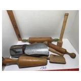 Vintage rolling pins & scoops