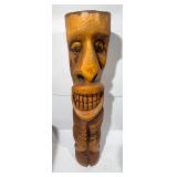 48ï¿½ tall Wooden Totem pole Tiki