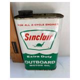 Sinclair Outboard oil can