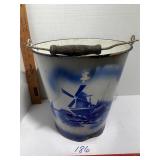 Old Enamel pail Windmill design