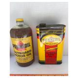 Vintage Pennzoil Outboard oil