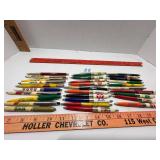 30- Vintage advertising pens