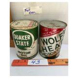 2- vintage unopened or cans