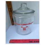 Piedmont candy company  countertop jar