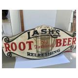 Vintage Lashes Root Beer sign Wooden