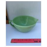 Vintage fire-king Jadite Batter Bowl