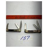 2- NOS pocket knives old Timer. Scrade