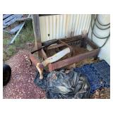 2 cast iron stove bases