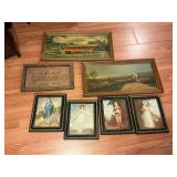 Pictures and copper welcome sign