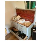 Vintage Lane chest and contents