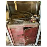 Antique toolbox and contents