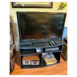 TV cabinet and contents