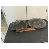 Carnival glass dishes