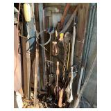 Metal shelf and contents