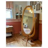 Oak dressing mirror