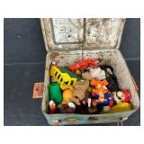 Vintage lunch Box and toys