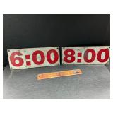 Metal signs