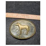 Horse belt buckle