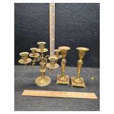 Brass candle stands