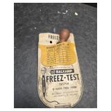 Freeze tester