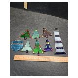 Hand blown glass ornaments and other