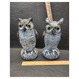 Pair of plastic owls