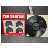 The Beatles Hard Days Night vinyl record