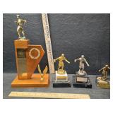 Vintage 1957-1958 German bowling trophys