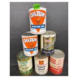 6- vintage oil cans
