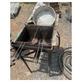 Propane, triple basket, deep fryer