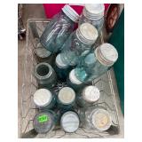 Huge lot vintage mason jars