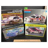4- vintage NASCAR model kits factory sealed