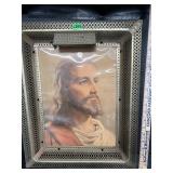 Vintage religious lighted picture