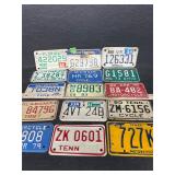 15- Vintage motorcycle license plates