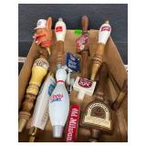 Vintage beer tap handles lot