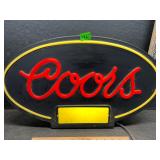 Vintage Coors lighted sign