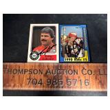 Autographed Dale Earnhardt and Terry Labonte cards