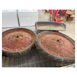 Vintage pedal tractor wheels, and seat