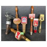 Vintage beer tap handles