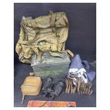 Ammo can and other military items